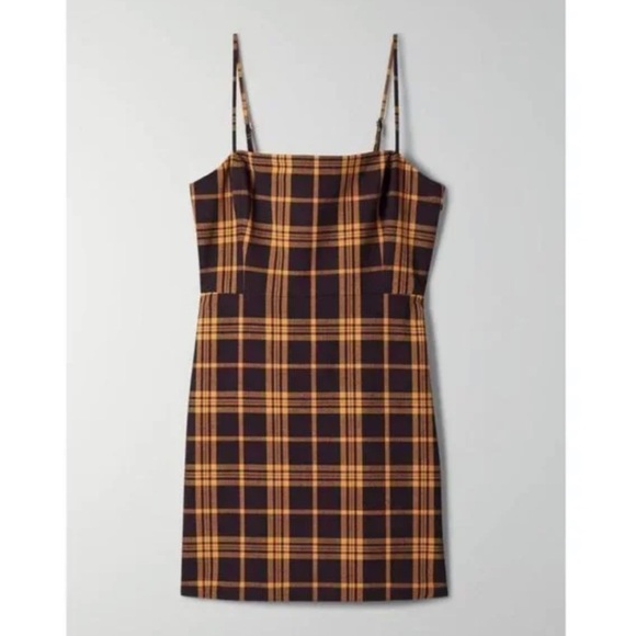 Aritzia Dresses & Skirts - Aritzia Wilfred Check Mini  Dress Size 2